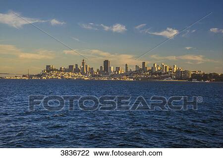USA, California, San Francisco at sunset View Large Photo Image Stock Image - USA, California, San Francisco at sunset. Fotosearch
