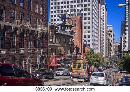Stock Photo - USA, California, San Francisco, between financial district and Chinatown. Fotosearch
