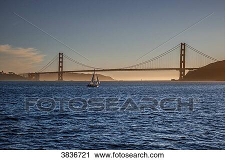 USA, California, San Francisco, Golden Gate with fog, at sunset View Large Photo Image Stock Image - USA, California, San Francisco, Golden Gate with fog, at sunset. Fotosearch