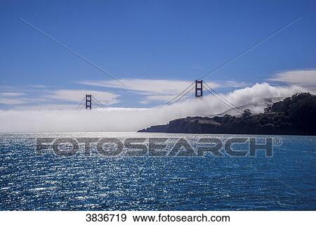 USA, California, San Francisco, Golden Gate with fog View Large Photo Image Stock Photo - USA, California, San Francisco, Golden Gate with fog. Fotosearch