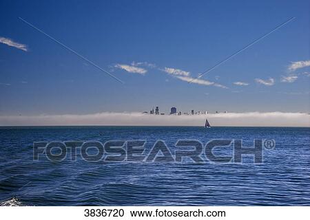 USA, California, San Francisco with fog View Large Photo Image Stock Image - USA, California, San Francisco with fog. Fotosearch