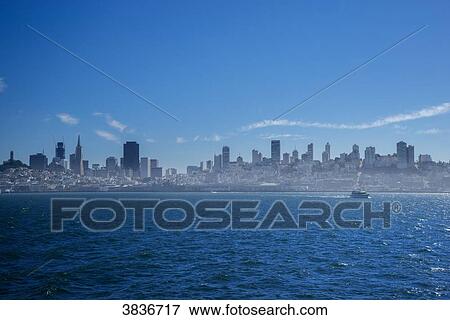 USA, California, San Francisco with fog View Large Photo Image Stock Photo - USA, California, San Francisco with fog. Fotosearch