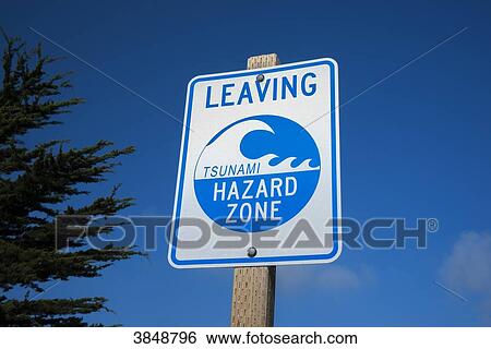 USA, California, Sonoma County, Bodega Bay, tsunami evacuation panel View Large Photo Image Stock Photograph - USA, California, Sonoma County, Bodega Bay, tsunami evacuation panel. Fotosearch