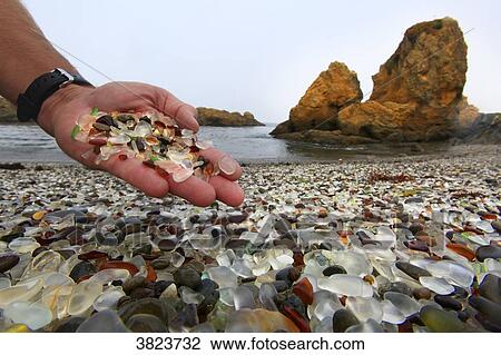Usa, Californie, Fort Bragg. Glass Beach View Large Photo Image Stock Image - Usa, Californie, Fort Bragg. Glass Beach. Fotosearch
