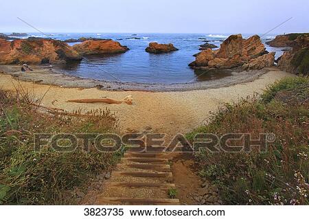 Usa, Californie, Fort Bragg. Glass Beach View Large Photo Image Stock Photography - Usa, Californie, Fort Bragg. Glass Beach. Fotosearch