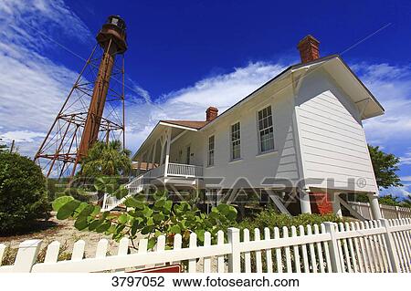 USA, Florida. Sanibel Island. Sanibel Lighthouse. View Large Photo Image Stock Image - USA, Florida. Sanibel Island. Sanibel Lighthouse.. Fotosearch