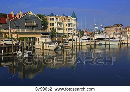 Usa, New Jersey, Cape May. Marina View Large Photo Image Stock Image - Usa, New Jersey, Cape May. Marina. Fotosearch