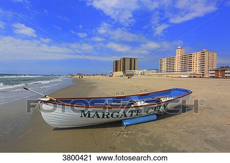 USA, New Jersey, Margate City. Lifeguard boat View Large Photo Image Stock Image - USA, New Jersey, Margate City. Lifeguard boat. Fotosearch