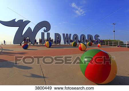USA, New Jersey, Wildwood View Large Photo Image Stock Photo - USA, New Jersey, Wildwood. Fotosearch