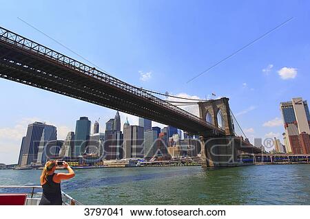 Usa, New-York City. Brooklyn Bridge. View Large Photo Image Stock Image - Usa, New-York City. Brooklyn Bridge.. Fotosearch