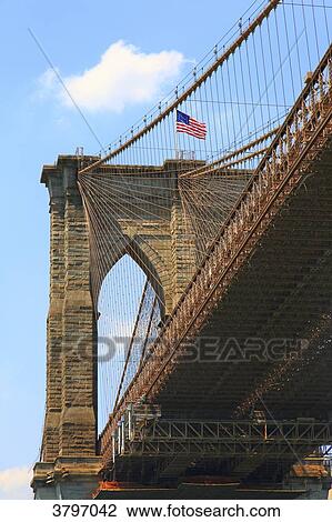 Usa, New-York City. Brooklyn Bridge. View Large Photo Image Stock Image - Usa, New-York City. Brooklyn Bridge.. Fotosearch