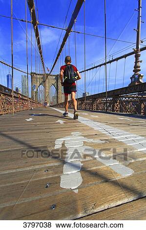 Usa, New-York City. Brooklyn Bridge. View Large Photo Image Stock Photo - Usa, New-York City. Brooklyn Bridge.. Fotosearch