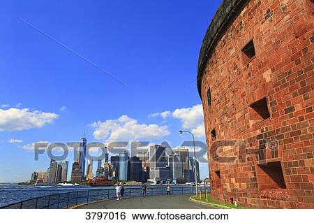 Usa, New-York City. Governors Island. Clinton fortress View Large Photo Image Stock Photograph - Usa, New-York City. Governors Island. Clinton fortress. Fotosearch
