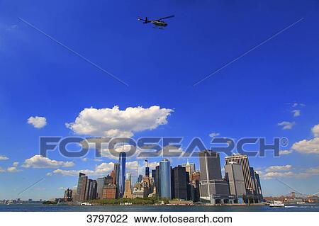 Usa, New-York City. Helicopter View Large Photo Image Stock Image - Usa, New-York City. Helicopter. Fotosearch