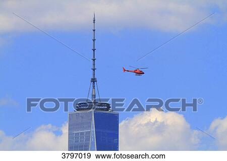 Usa, New-York City. One World Trade Center. Helicopter View Large Photo Image Stock Photo - Usa, New-York City. One World Trade Center. Helicopter. Fotosearch