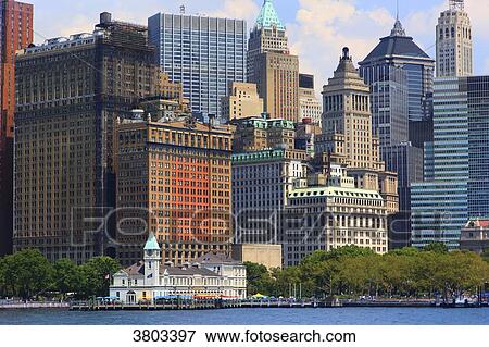 Usa, New York, Manhattan. Battery Park. Old Marine division headquarters View Large Photo Image Stock Photo - Usa, New York, Manhattan. Battery Park. Old Marine division headquarters. Fotosearch