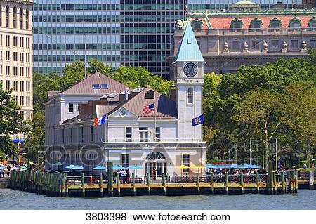 Usa, New York, Manhattan. Battery Park. Old Marine division headquarters View Large Photo Image Stock Photo - Usa, New York, Manhattan. Battery Park. Old Marine division headquarters. Fotosearch