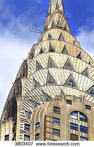Stock Photo - Usa, New York, Manhattan. Chrysler Building. Fotosearch