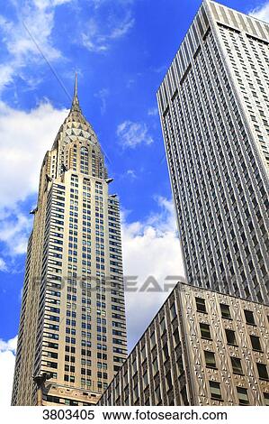 Usa, New York, Manhattan. Chrysler Building View Large Photo Image Stock Photography - Usa, New York, Manhattan. Chrysler Building. Fotosearch
