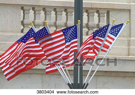Usa, New York, Manhattan. USA Flags View Large Photo Image Picture - Usa, New York, Manhattan. USA Flags. Fotosearch