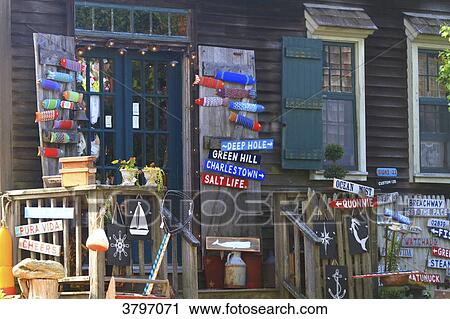 Usa, Rhode Island. Marine shop View Large Photo Image Stock Image - Usa, Rhode Island. Marine shop. Fotosearch