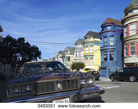 USA, San Francisco, beautiful Victorian style houses on Central Avenue, Haight-Ashbury View Large Photo Image Stock Image - USA, San Francisco, beautiful Victorian style houses on Central Avenue, Haight-Ashbury. Fotosearch