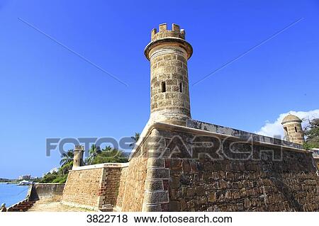 Venezuela, Margarita Island,, Pampatar, Castillo de San Carlos Borromeo View Large Photo Image Stock Photo - Venezuela, Margarita Island,, Pampatar, Castillo de San Carlos Borromeo. Fotosearch
