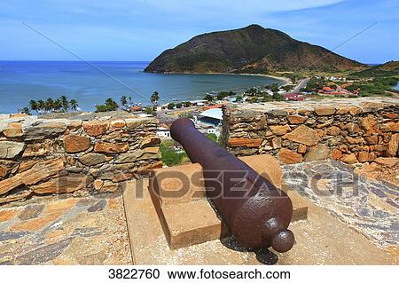 Venezuela, Margarita Island. Playa de la Galera. Fortin La Galera View Large Photo Image Stock Image - Venezuela, Margarita Island. Playa de la Galera. Fortin La Galera. Fotosearch