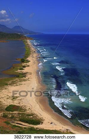 Venezuela, Margarita Island. Salinas De Pampatar, Playa Salina View Large Photo Image Stock Photo - Venezuela, Margarita Island. Salinas De Pampatar, Playa Salina. Fotosearch