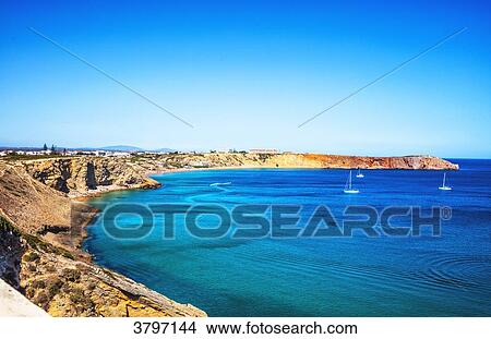 View of the coast from the porta e pano of Muralha da praca region of Algarve, Portugal View Large Photo Image Picture - View of the coast from the porta e pano of Muralha da praca region of Algarve, Portugal. Fotosearch