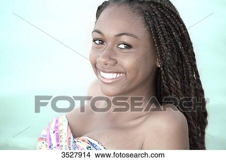 West indian smiling young girl View Large Photo Image Picture - West indian smiling young girl. Fotosearch