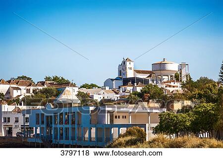 Wide of town Tavira, Algarve region, Portugal View Large Photo Image Stock Photo - Wide of town Tavira, Algarve region, Portugal. Fotosearch