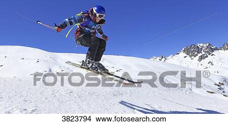 Winter sports, ski. Jump View Large Photo Image Picture - Winter sports, ski. Jump. Fotosearch