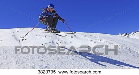 Winter sports, ski. Jump View Large Photo Image Stock Photography - Winter sports, ski. Jump. Fotosearch