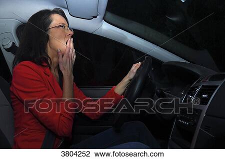 Woman and car at night View Large Photo Image Stock Image - Woman and car at night. Fotosearch