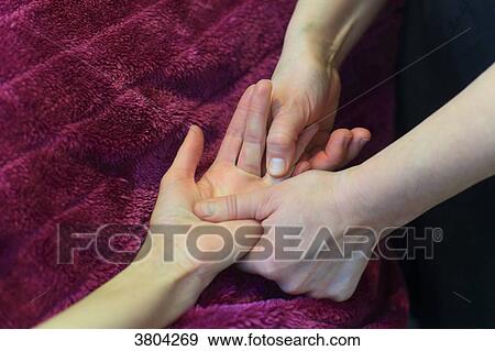 Woman in a beauty parlour. Massage View Large Photo Image Stock Photo - Woman in a beauty parlour. Massage. Fotosearch
