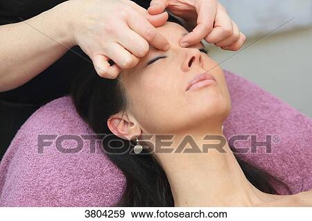Woman in a beauty parlour. View Large Photo Image Stock Photo - Woman in a beauty parlour.. Fotosearch