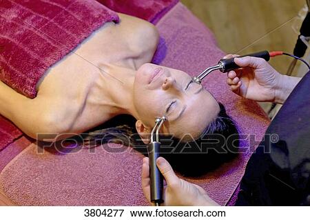 Woman in a beauty parlour. View Large Photo Image Stock Photo - Woman in a beauty parlour.. Fotosearch