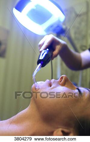 Woman in a beauty parlour. View Large Photo Image Stock Photo - Woman in a beauty parlour.. Fotosearch
