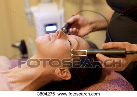 Woman in a beauty parlour. View Large Photo Image Stock Photograph - Woman in a beauty parlour.. Fotosearch