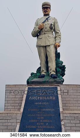 Africa, Mali, Segou, along the Niger River, statue of the Gnral Archinard, hero of the colonial conquest View Large Photo Image Picture - Africa, Mali, Segou, along the Niger River, statue of the Gnral Archinard, hero of the colonial conquest. Fotosearch
