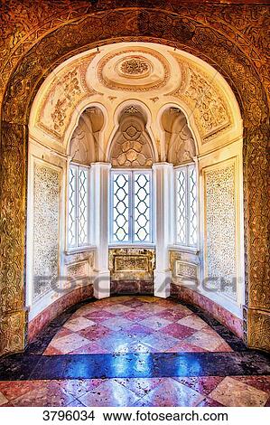 Architecture inside the Palace of Pena, Sintra, Lisbon area, Portugal View Large Photo Image Picture - Architecture inside the Palace of Pena, Sintra, Lisbon area, Portugal. Fotosearch