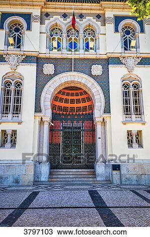 Bank of Portugal in the city of Faro, Algarve region, Portugal View Large Photo Image Stock Image - Bank of Portugal in the city of Faro, Algarve region, Portugal. Fotosearch
