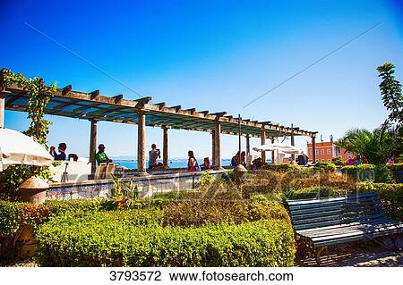 Belvedere Santa Luzia, Alfama, Lisbon, Portugal. View Large Photo Image Stock Image - Belvedere Santa Luzia, Alfama, Lisbon, Portugal.. Fotosearch
