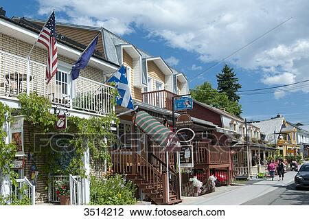 Canada, Province of Quebec. Baie Saint Paul. Rue Saint Jean Baptiste View Large Photo Image Stock Image - Canada, Province of Quebec. Baie Saint Paul. Rue Saint Jean Baptiste. Fotosearch