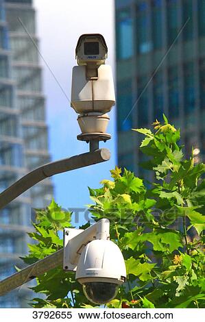 Stock Photography - CCTV camea in the street.. Fotosearch
