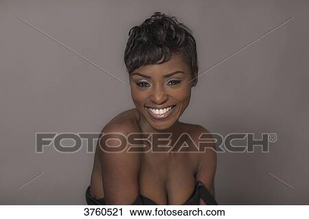 Close up of a smiling young attractive African women View Large Photo Image Stock Image - Close up of a smiling young attractive African women. Fotosearch