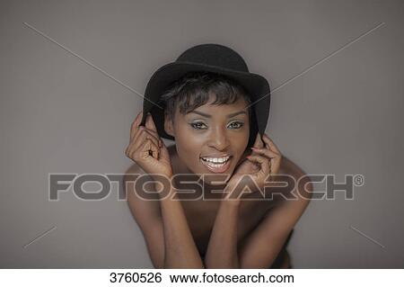 Close up of a young attractive African women View Large Photo Image Stock Photograph - Close up of a young attractive African women. Fotosearch