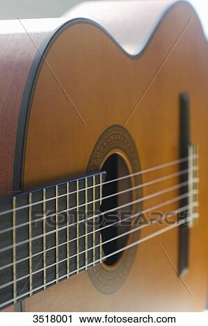 Stock Image - Close-up on a classical guitar.. Fotosearch