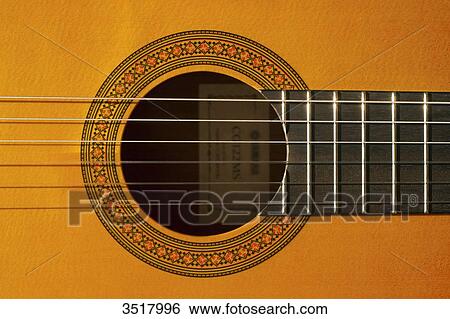 Close-up on a classical guitar. View Large Photo Image Stock Photograph - Close-up on a classical guitar.. Fotosearch